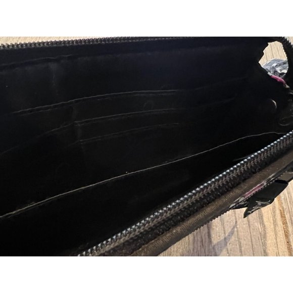 Vera Bradley Parisian Pom Poms Zip Around Wristlet Wallet Clutch WELL WORN - Picture 4 of 12